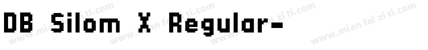 DB Silom X Regular字体转换